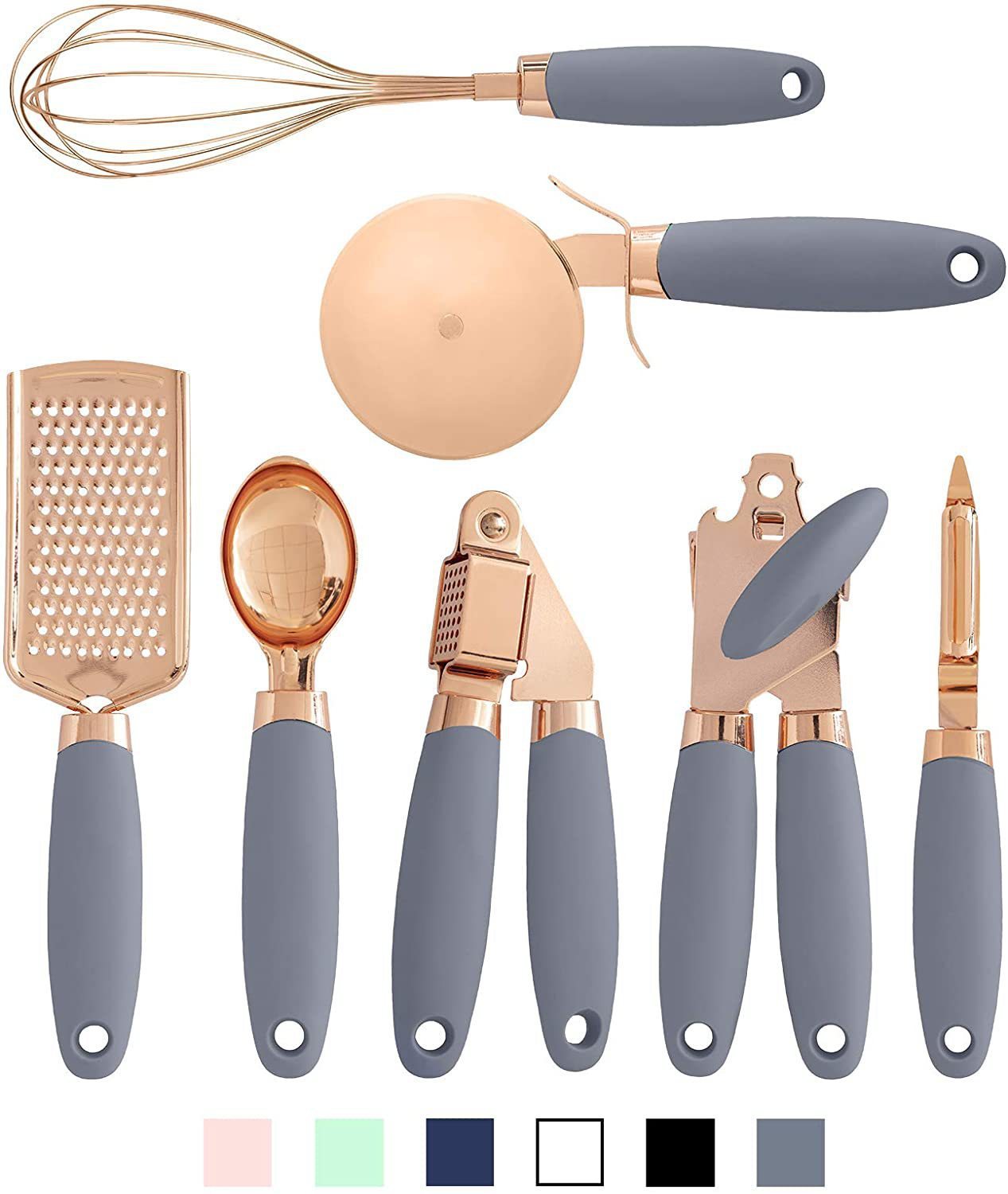 Juego de utensilios de cocina de acero inoxidable de 7 piezas