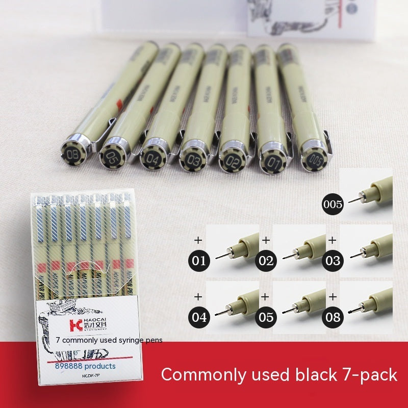 Stylo à aiguille à crochet uniquement pour l'art, dessin peint à la main, stylo à croquis