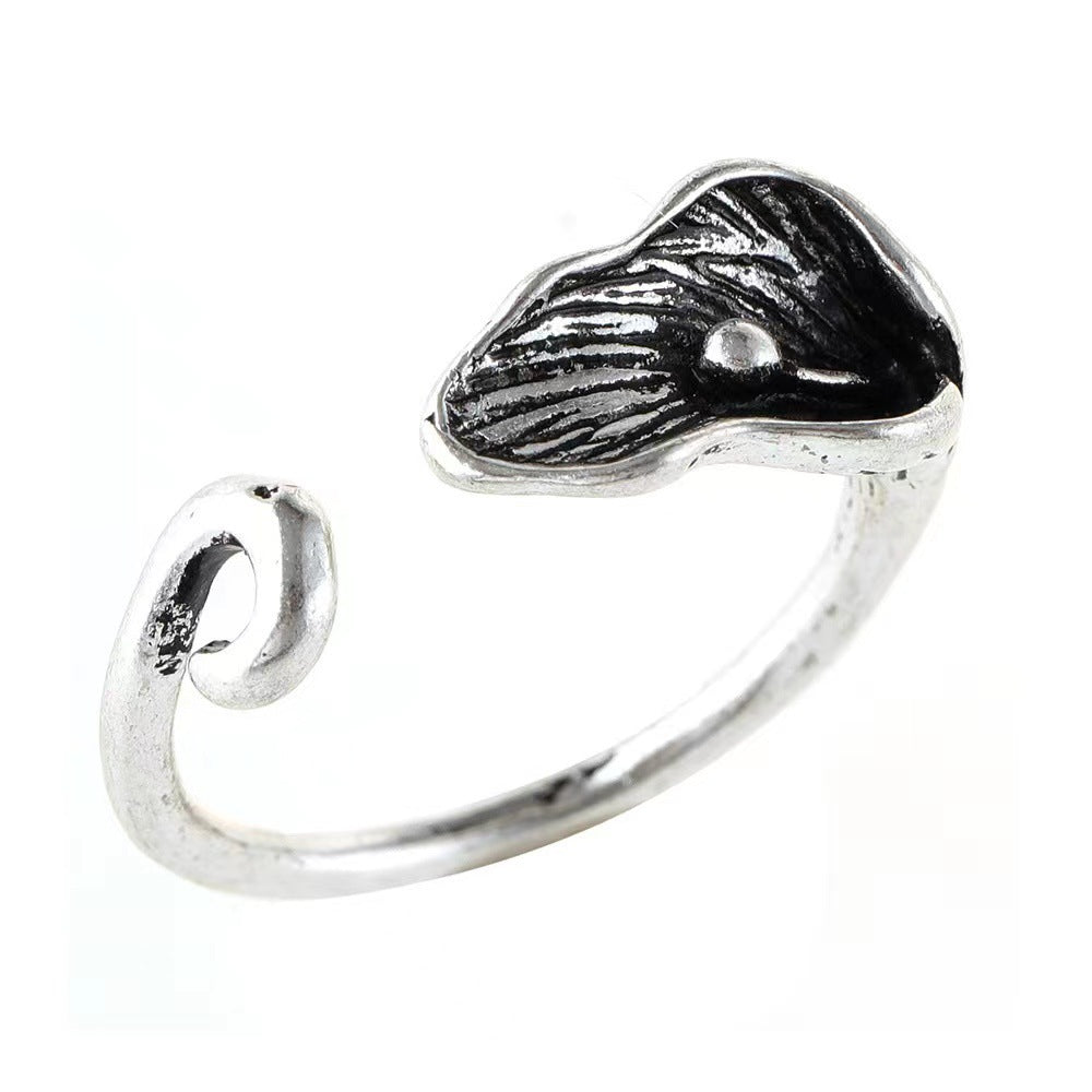 Wire Artifact Knit A Sweater Cat Ring