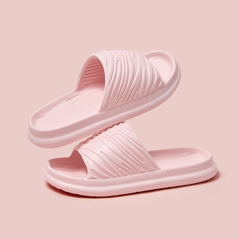Pantoufles de maison, chaussures de salle de bain à fond épais et souple