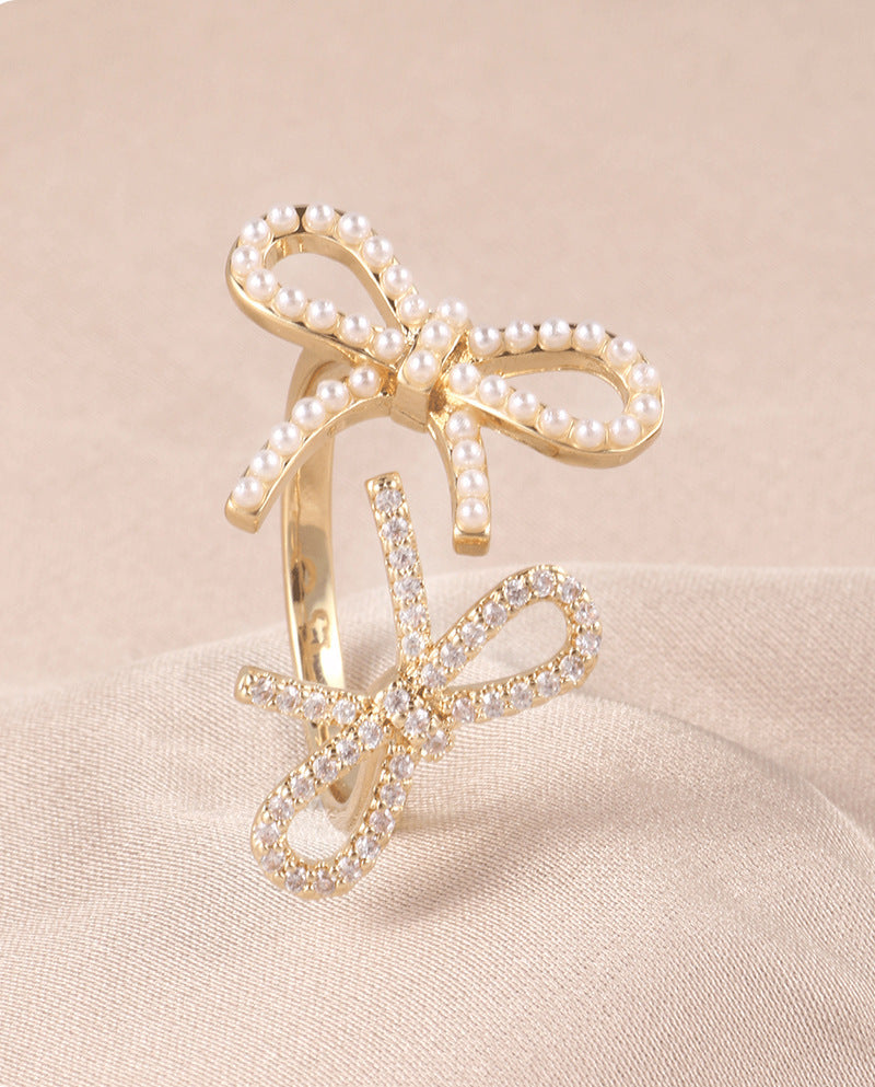Fashion Trend Unique Bow Ring Design For Women