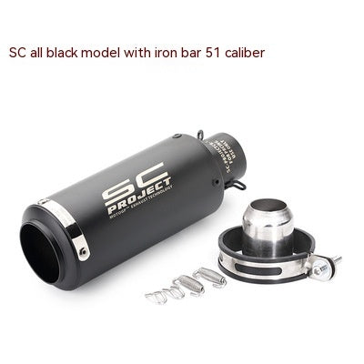 Tuyau d'échappement de baril modifié pour moto