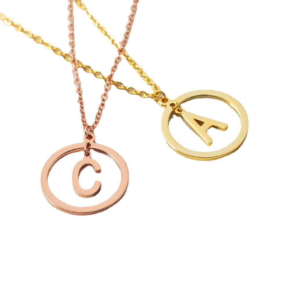 Collier de lettres polyvalent en cuivre