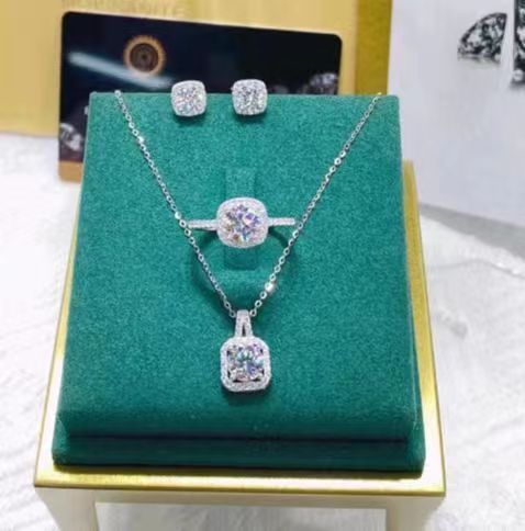 Bijoux de mode européens et américains, colliers, boucles d'oreilles et bagues