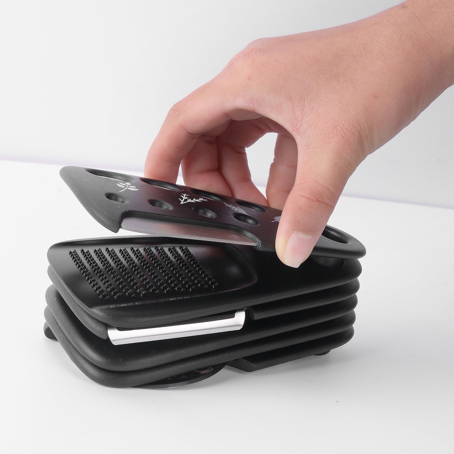 Se pueden apilar 6 artículos de utensilios de cocina