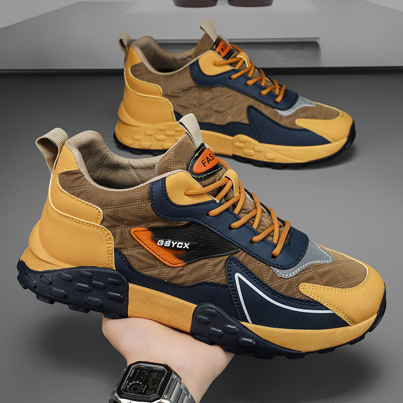 Zapatos deportivos casuales con plataforma Daddy para hombre otoño