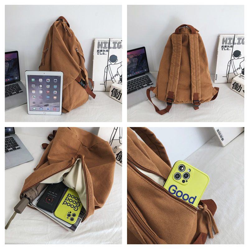 Cartable étudiant rétro de grande capacité pour hommes