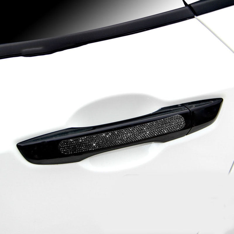 Pegatinas para manijas de puertas de automóviles con incrustaciones de diamantes