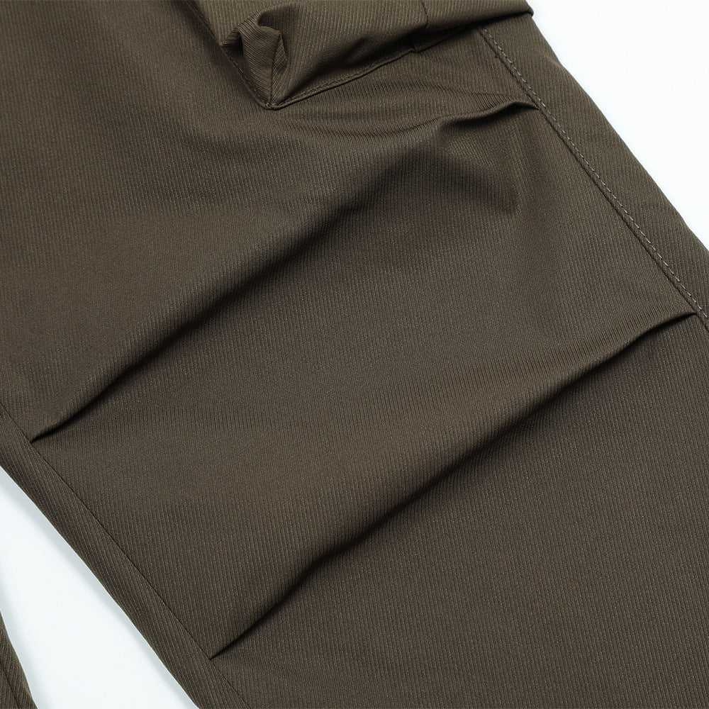 American High Street Pleated Multi-pocket Cargo Pants