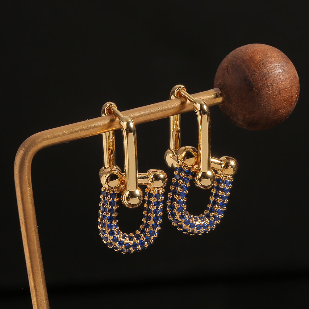 New Geometric European And American Ins Cold Style Ear Rings Women