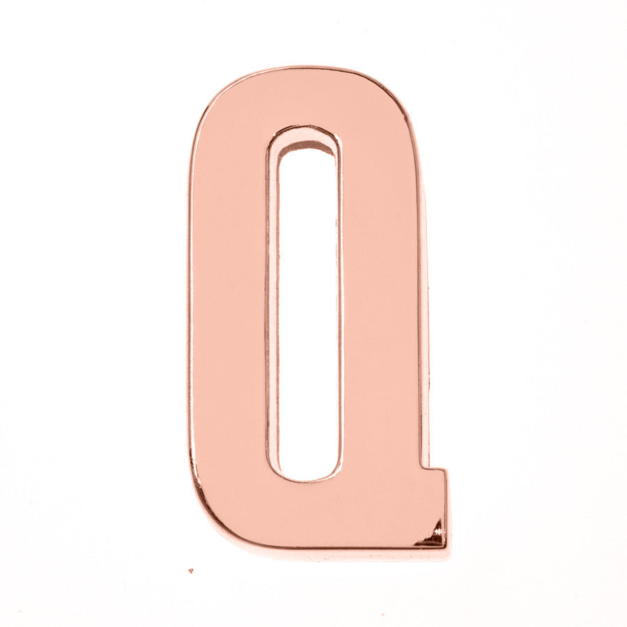 Porte-clés lettre DIY, accessoires d'ornement brillants