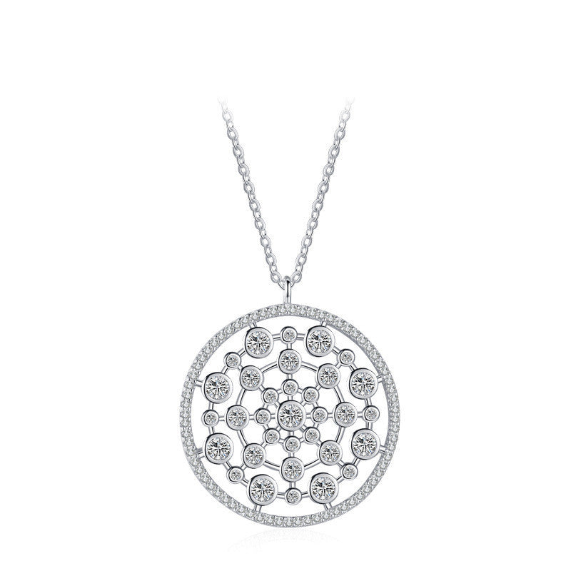Fashion Circle Bubble Pendant Necklace For Women