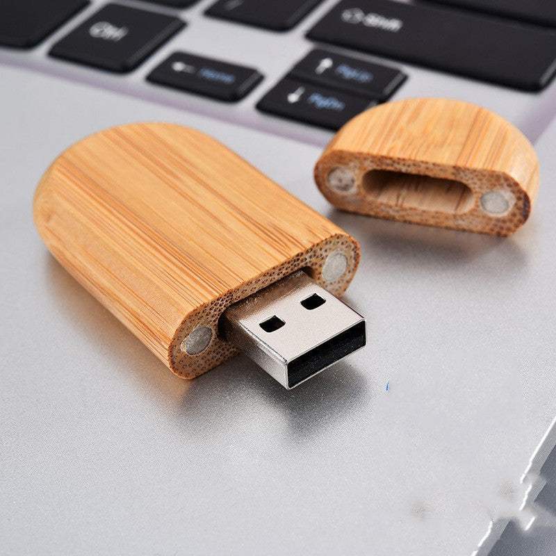 Unidad USB de madera, juego de discos U de regalo, bambú de arce, creativo