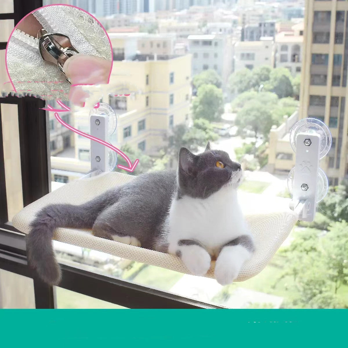 Gato ventosa ventana vidrio hamaca mascota gato mascotas productos