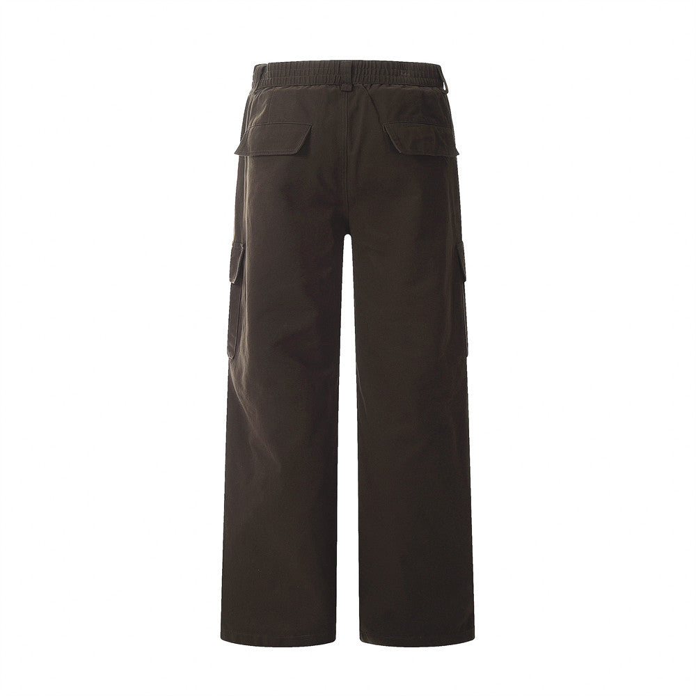 Solid Color Casual Working Pants Men's Loose