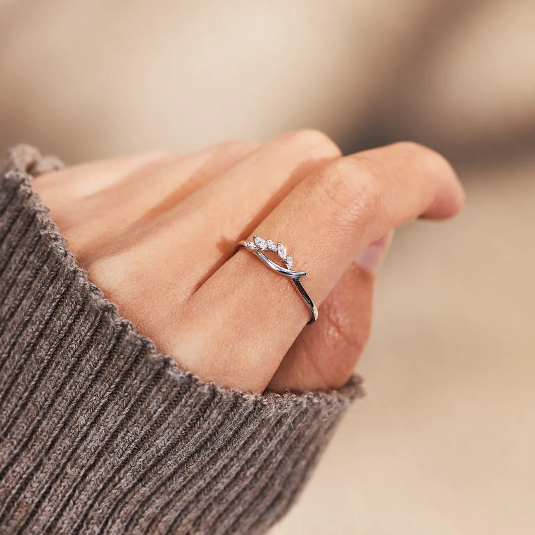 Bague d'index de style européen et américain à la mode simple