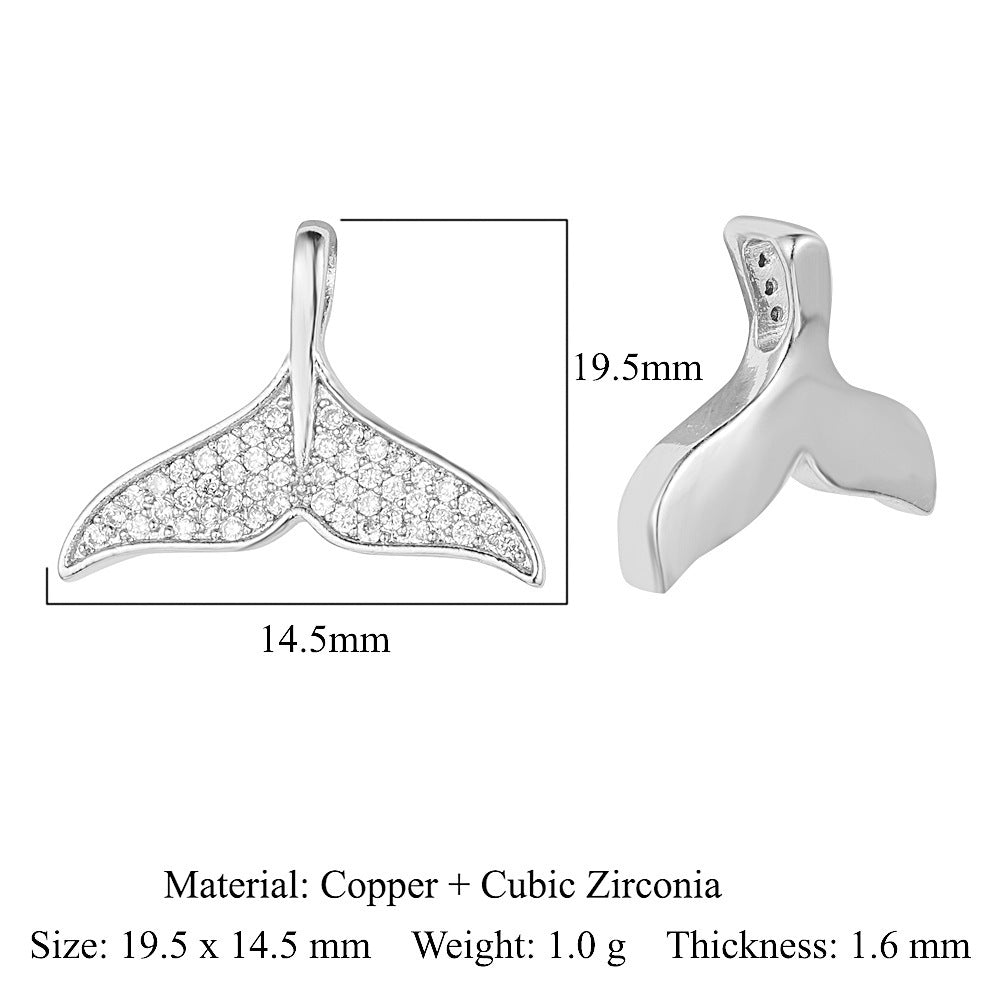 Pendentif en cristal de zirconium couleur cerf oreilles de lapin papillon