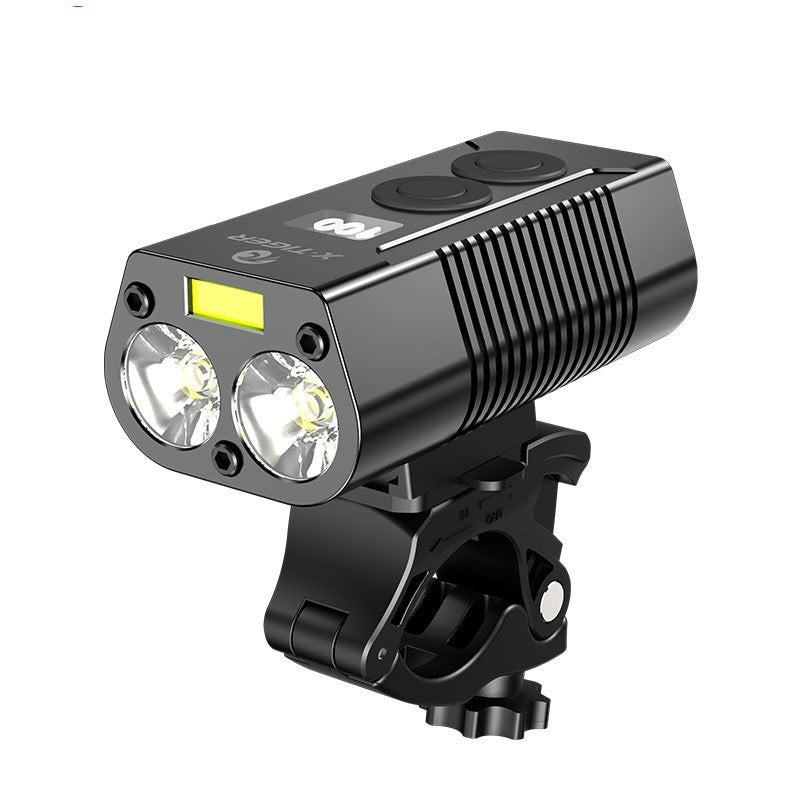 Lampe d'extérieur étanche rechargeable par USB, affichage de la puissance, lumière d'équitation nocturne en montagne