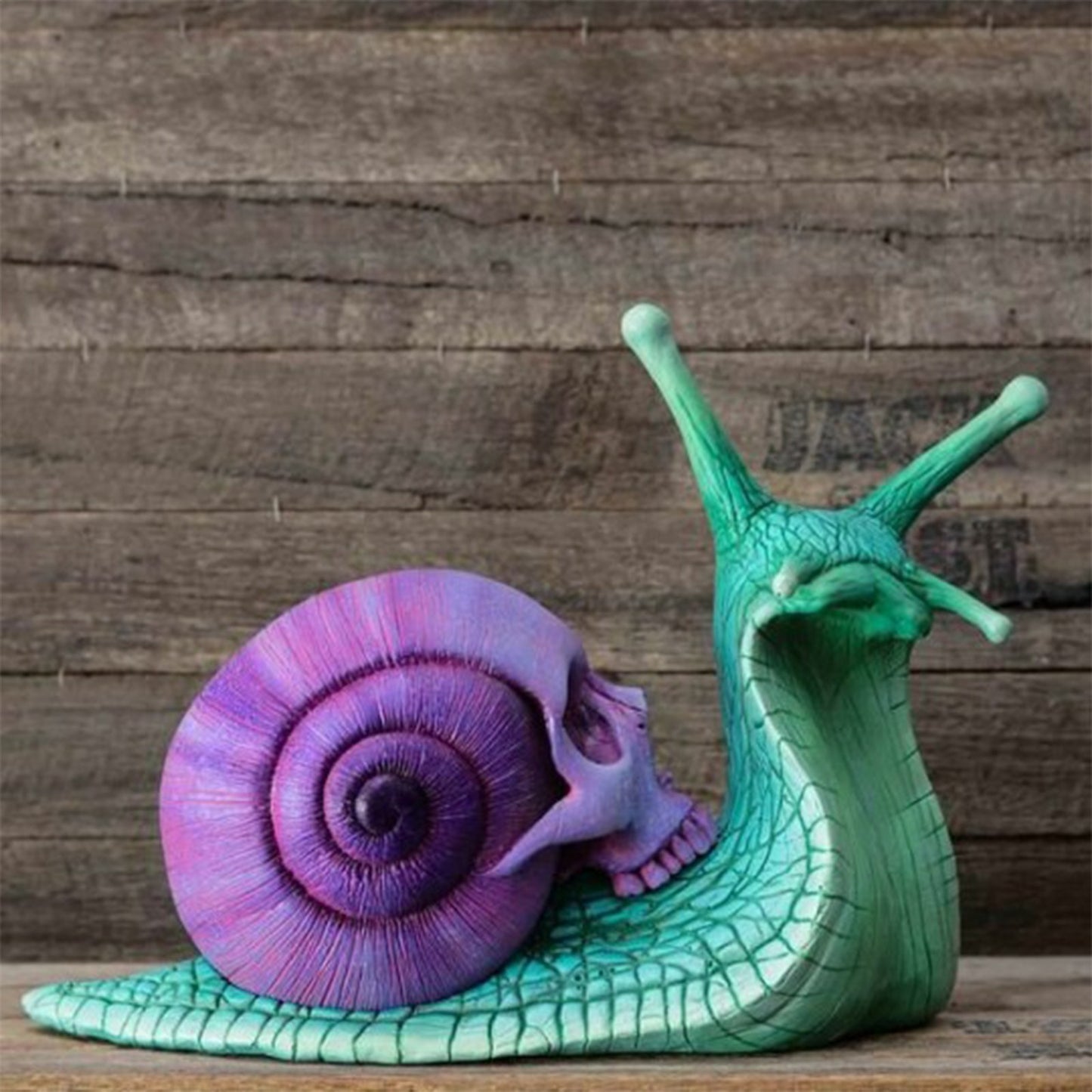 Sculpture de crâne d'escargot, décoration gothique, Statue d'escargot de Patio, Figurine d'escargot, artisanat, accessoires de décoration pour la maison, décor de chambre Kawaii