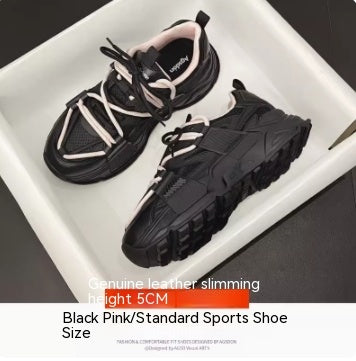 Zapatos deportivos de algodón de invierno para mujer con suela gruesa de ocio