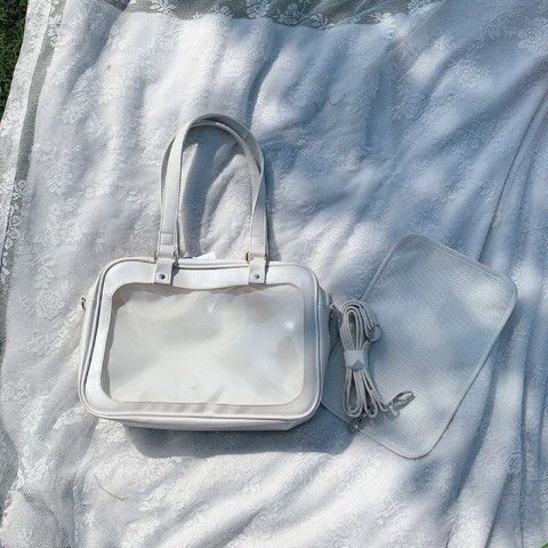 Transparent Badge Cartoon Backpack