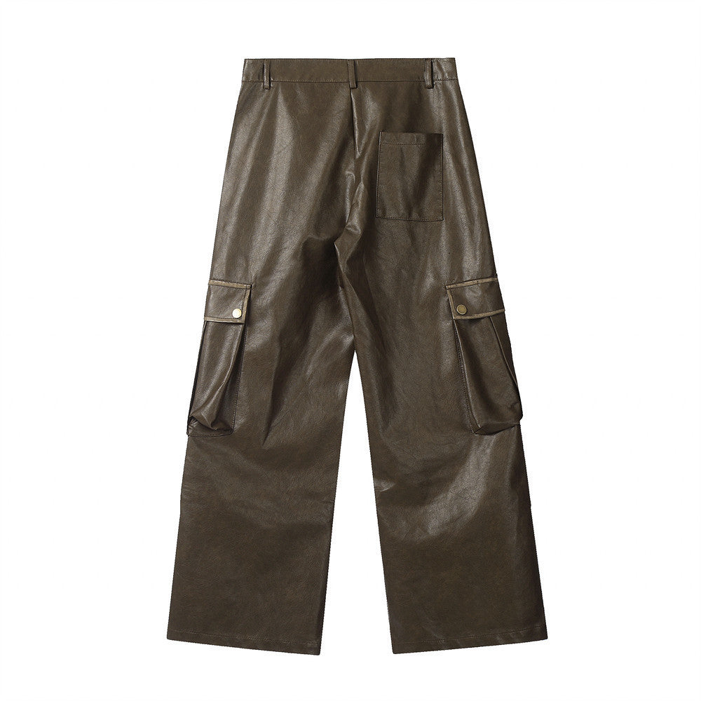 Fashion Men's Straight Loose-fitting Wide-leg Trousers
