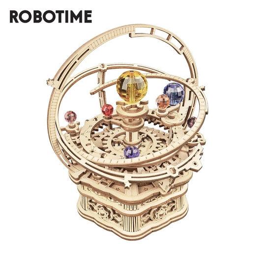 Robotime Rokr boîte à musique 3D Puzzle en bois Kits de construction jeu assemblage modèle jouets pour enfants enfants anniversaire cadeaux de noël AMK51