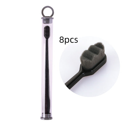 Brosse à dents Ultra-fine, poils Super doux, nettoyage en profondeur, Portable, outils de soins bucco-dentaires, nettoyage buccal, voyage