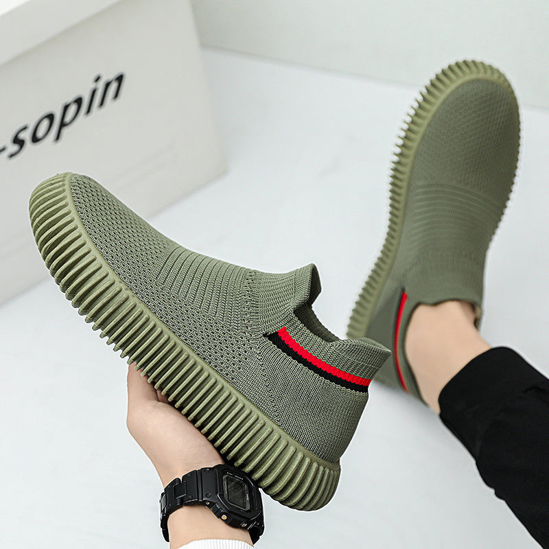 Zapatos de hombre New Flying Woven transpirables