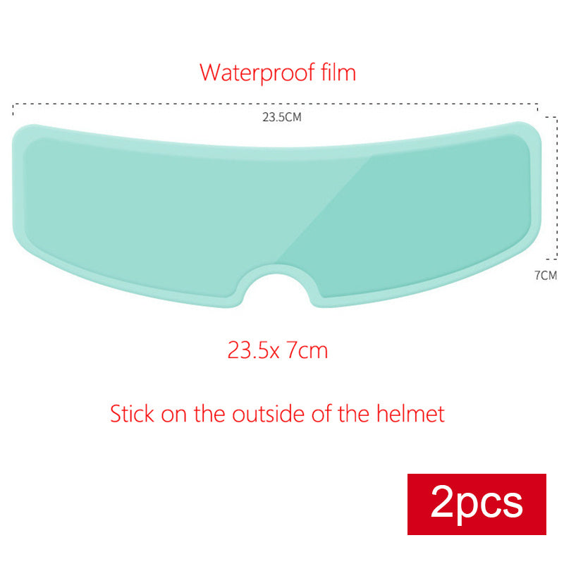 Film imperméable et antibuée pour casques de moto