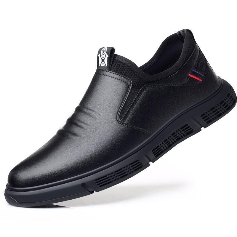 Zapatos de cuero casuales de negocios para hombres Fondo suave coreano