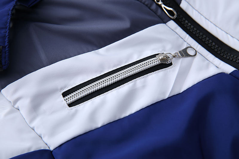 Chaqueta acolchada con capucha de manga larga para niños