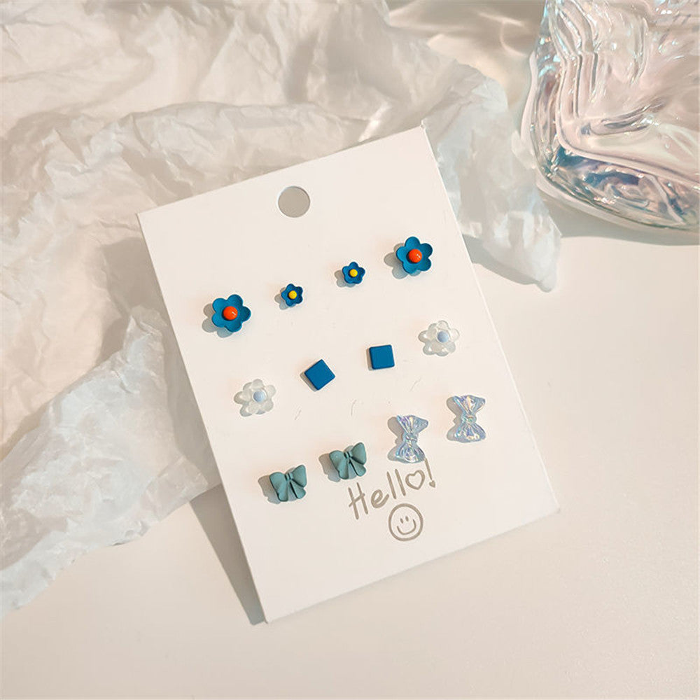 Boucles d'oreilles à tige en argent sterling pour femme
