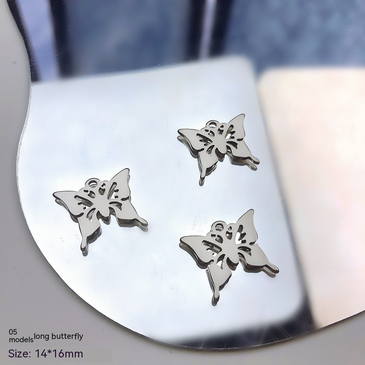 Millennium Sweet Girl Trendy Cool Bear Butterfly Cross Pendant Necklace DIY Handmade Beaded