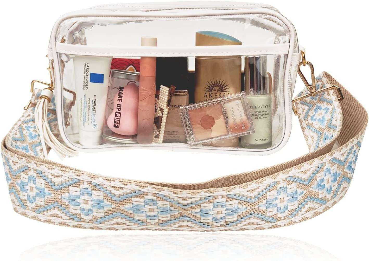 Sac Buggy en PVC grande capacité, petit sac carré de rangement pour femmes