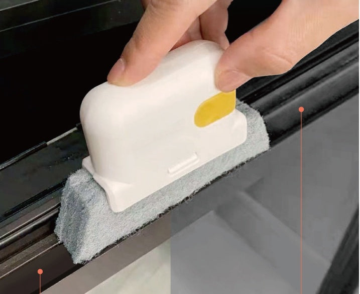 Brosse de nettoyage à rainure créative, nettoie rapidement tous les coins et les espaces, brosses de nettoyage de rails de portes et fenêtres détachables