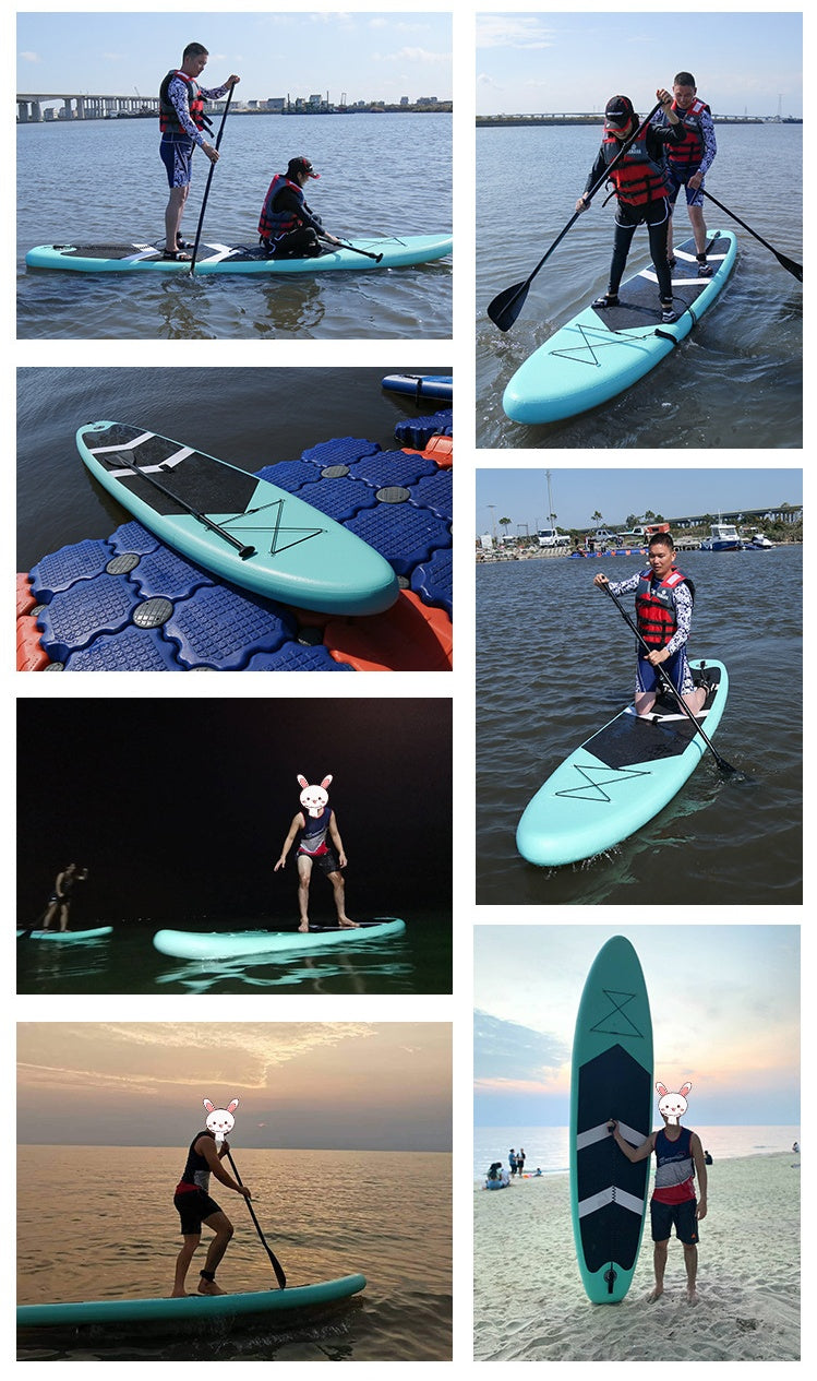 Tabla de Paddleboard de pie para principiantes, tabla de surf, esquí acuático, tabla de Paddle inflable