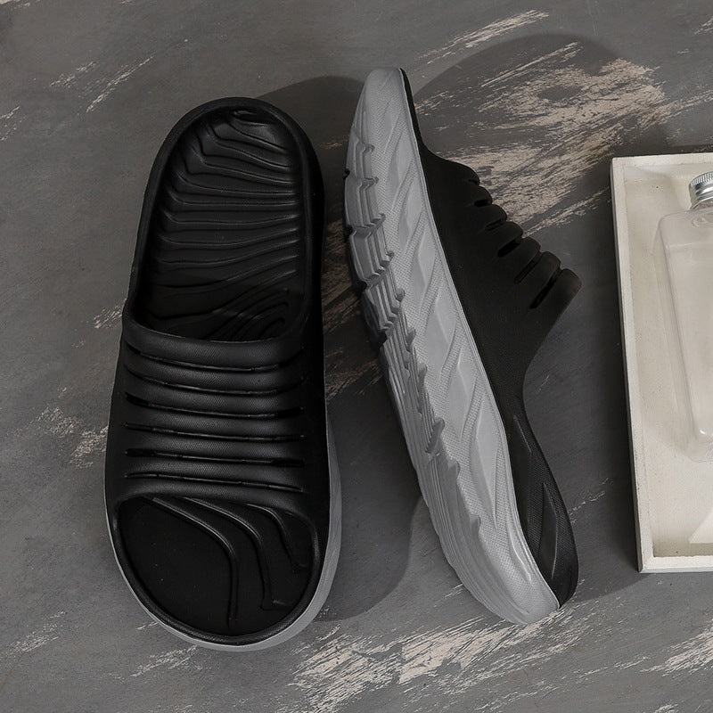 Pantoufles de récupération d'absorption des chocs pour sports d'intérieur et d'extérieur à la maison