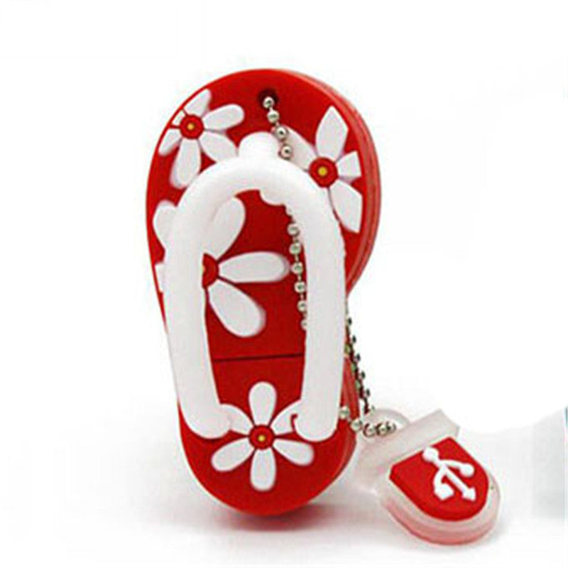Chaussures de plage créatives de dessin animé, Mini disque U, mode, personnalisation