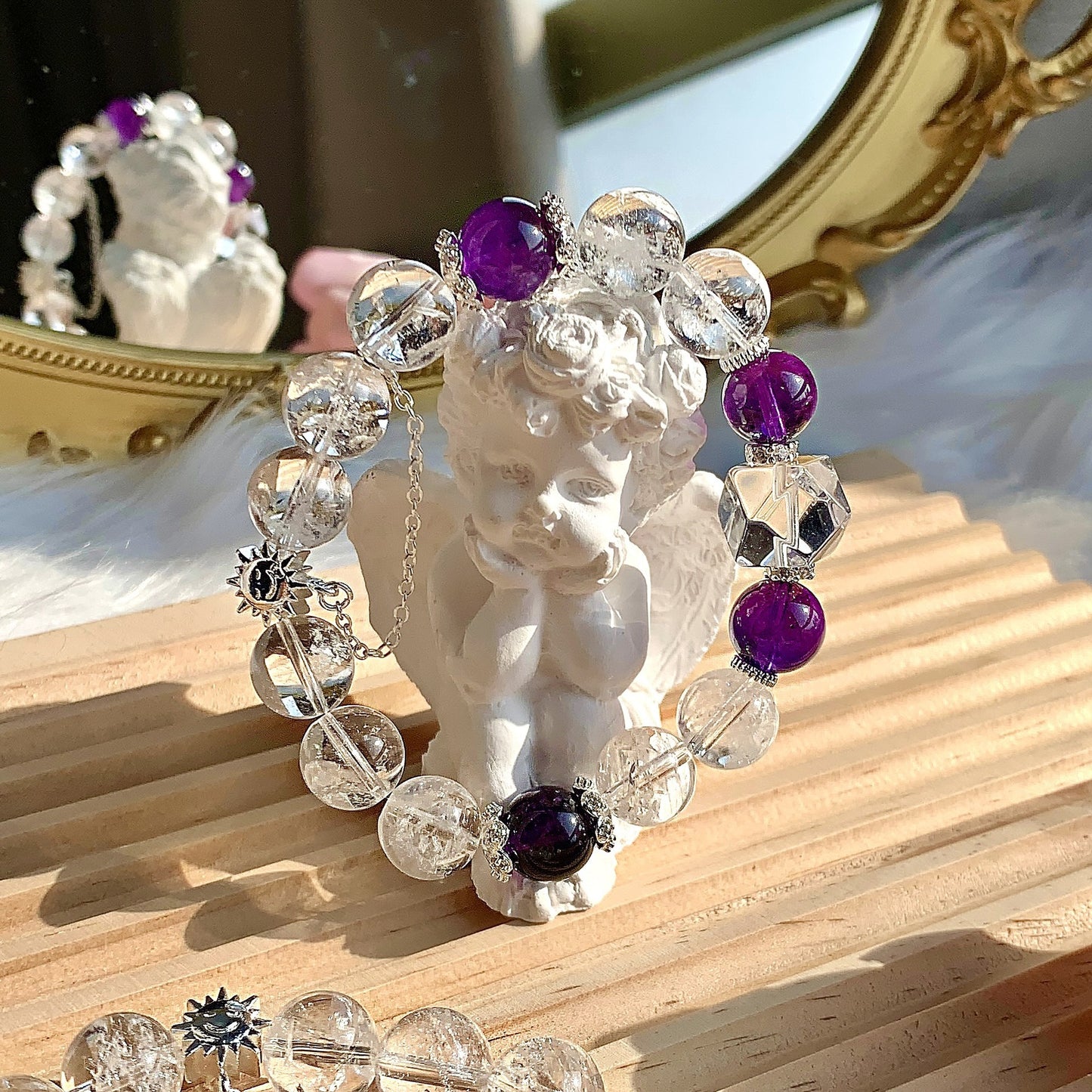 DIKAI Natural Crystal Bracelet DIY Niche Original