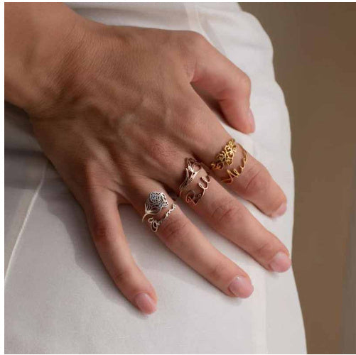 Anillo Flor Diciembre Plata S925 Cumpleaños
