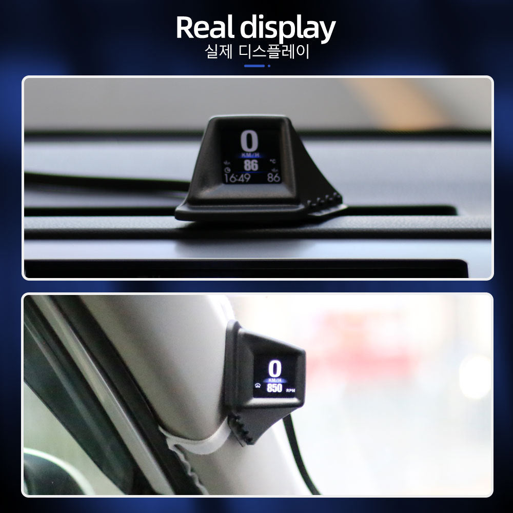 Pantalla de coche AP-1 HUD Head-up Display OBD GPS conducción tabla de códigos de computadora