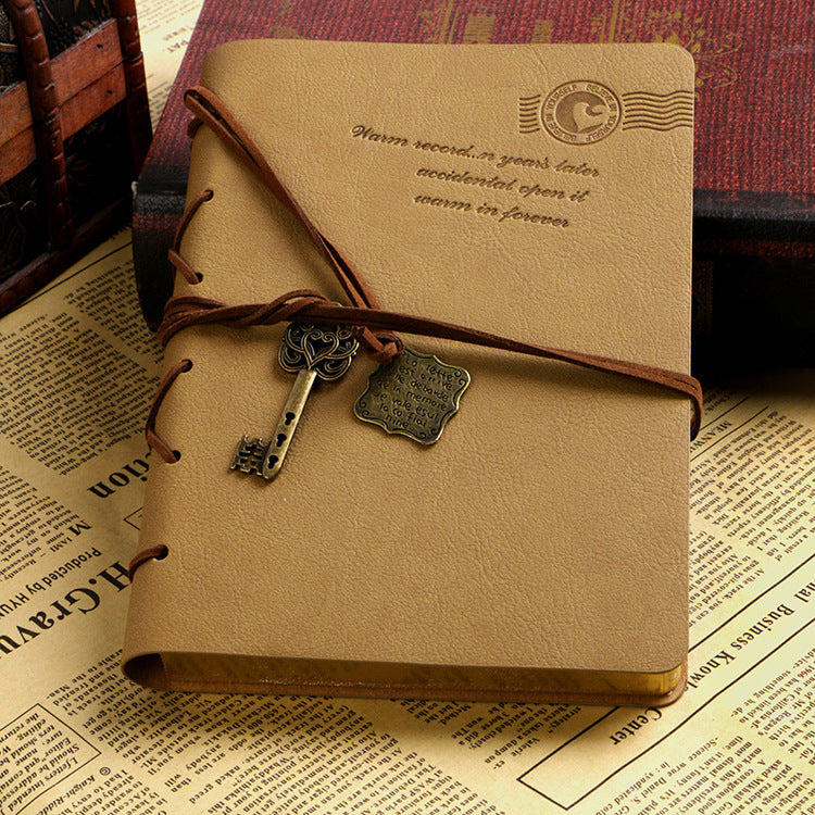 Papelería creativa Retro vendaje diario de cuero sintético