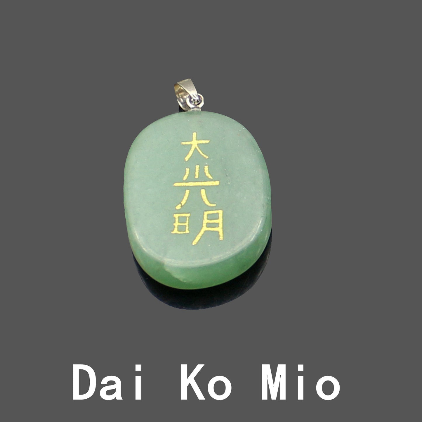 Colgante de collar de bricolaje tallado ovalado de cristal natural