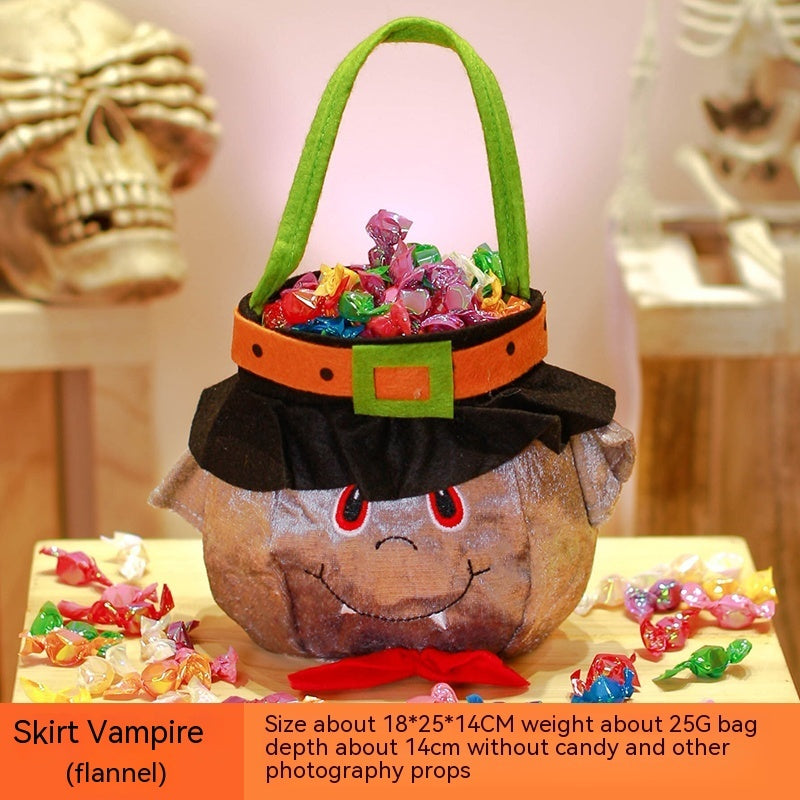 Halloween Pumpkin Bag Portable Children Props