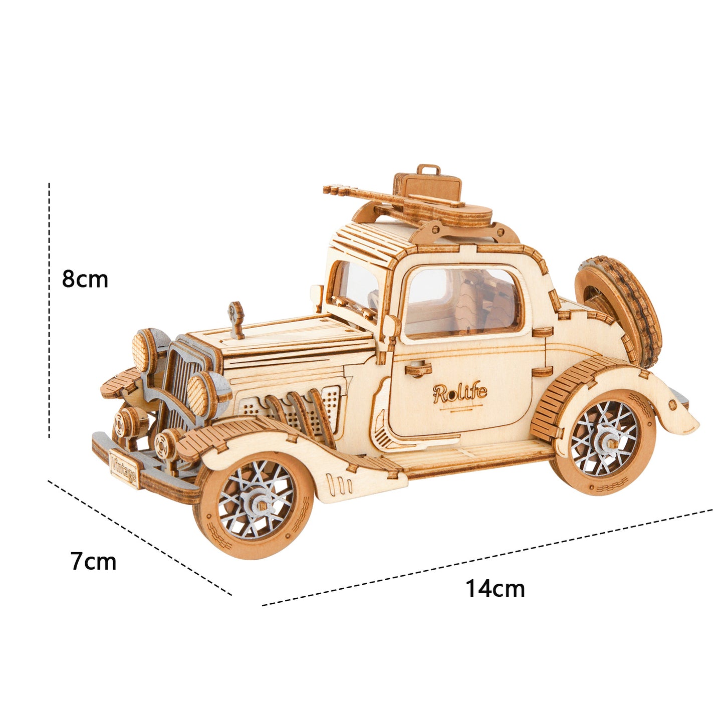 Robotime Rolife – modèle de tramway Vintage 3D, Puzzle en bois, jouets pour enfants, cadeaux de noël et d'anniversaire, TG505, livraison directe