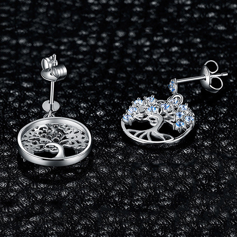 Costume de bijoux avec collier et boucles d'oreilles arbre de liberté