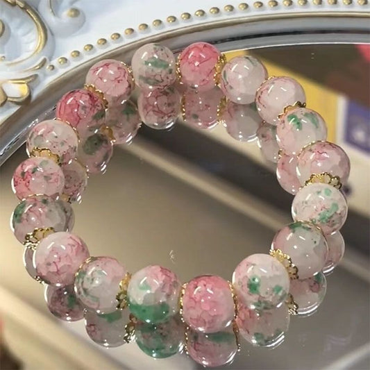 Spring Limit Colored Glazing Bead Bracelet