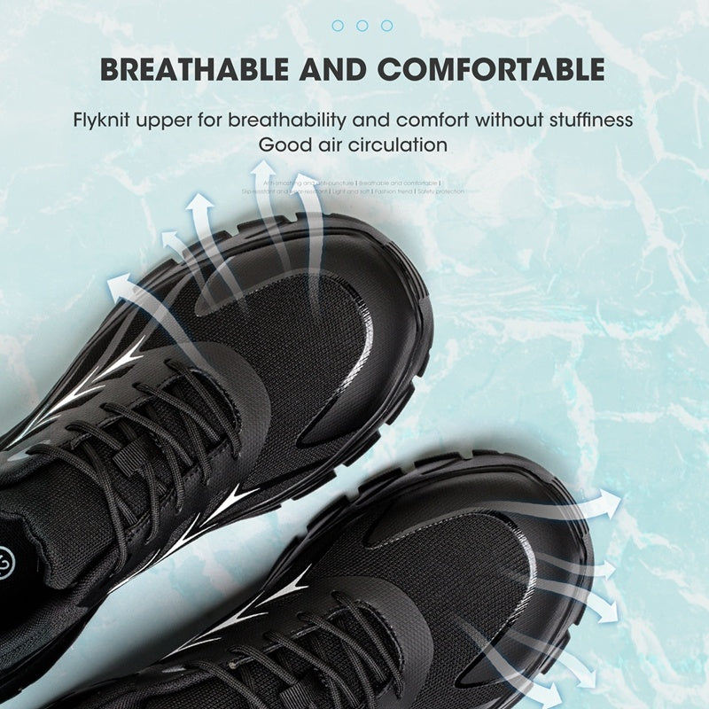 Chaussures de sécurité anti-écrasement et anti-pénétration pour la protection du travail, embouts en acier