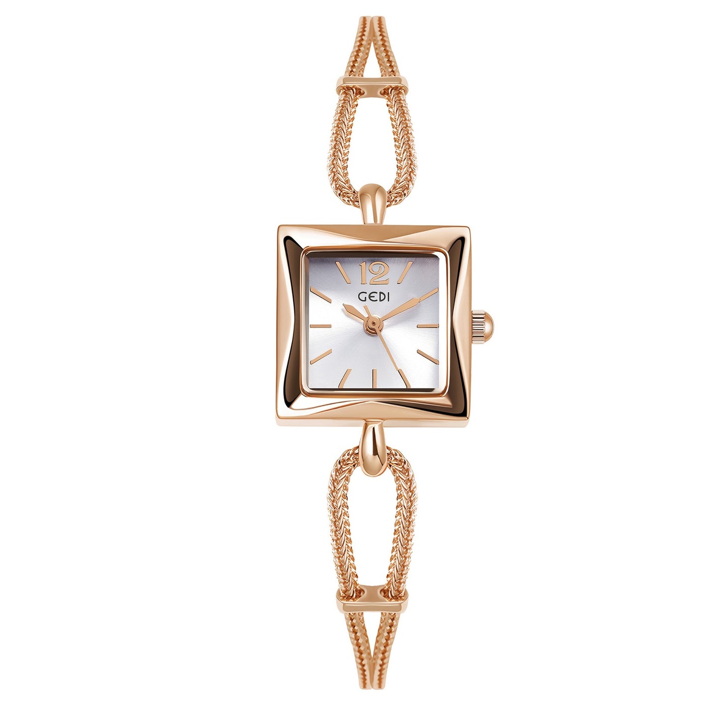Montre-Bracelet en alliage, petite plaque carrée Simple de haute qualité, Style Antique